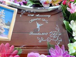 バレエ教室の40周年祝い用の写真立て