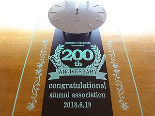 開業200周年祝い用の掛け時計