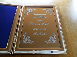 結婚祝い用の写真立て
