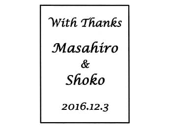 ���e�ւ̊��ӂ����߂����b�Z�[�W�A�V�Y�ƐV�w�̖��O�A�������̓��t�����C�A�E�g�����A���e�ւ̃v���[���g�p��3D�A�[�g�O���X�ɒ�������}��