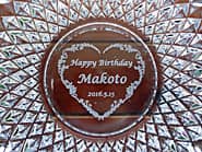 �uHappy birthday�A�ގ��̖��O�v���ʂɒ��������A�ގ��ւ̒a�����v���[���g�p�̊D�M