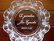 社名入りのオリジナル灰皿(開業祝い用)