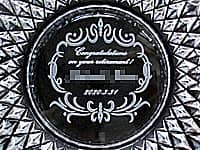 ��N�ސE�j���p�̃K���X���D�M�iCongratulations on your retirement�A�ސE������̖��O�A���t���ʂɒ����j