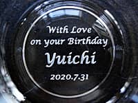 �a�����v���[���g�p�̃K���X���D�M�iWith love on your birthday�AYuichi�A2020.7.31���D�M��ʂɒ����j