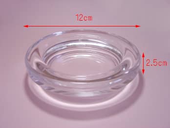 ���O�ƃ��b�Z�[�W���ʂɒ����ł���A�~�Ռ`�̃K���X���D�MAT-3�̃T�C�Y�i���a�ƍ����j�摜