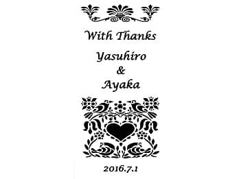 ���e�ւ̊��ӂ����߂����b�Z�[�W�A�V�Y�ƐV�w�̖��O�A�������̓��t�����C�A�E�g�����A�V�Y�V�w���痼�e�ւ̃v���[���g�p�̂����ɒ�������}��