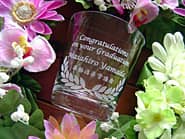 �uCongratulations on your graduation�A���Ɛ��̖��O�A�w�Z���v�𒤍������A���ƋL�O�i�p�̃��b�N�O���X