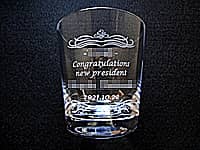 �В��A�C�j���p�̖����ꃍ�b�N�O���X�i��Ж� Congratulations new president �V�В��̖��O ���t���O���X���ʂɒ����j