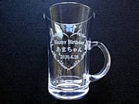 �uHappy Birthday�A���鑊��̖��O�A�a�����̓��t�v�𑤖ʂɒ��������A�a�����v���[���g�p�̃K���X���e�B�[�J�b�v