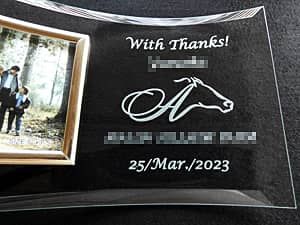 ���S�}�[�N�ƃ��b�Z�[�W�𒤍������K���X���ʐ^����