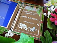 �uThe 3rd wedding anniversary�A�U�ߗl�Ɖ����܂̖��O�v�𒤍������A�����܂ւ̌����L�O���̃v���[���g�p�̃t�H�g�X�^���h