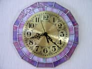 ステンドグラスの時計
