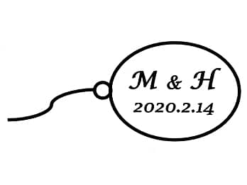 �u�J�b�v���̃C�j�V�����ƃo�����^�C���f�[�̓��t�v�����C�A�E�g�����A�o�����^�C���f�[�̃v���[���g�p�̃X�g���b�v�̃K���X���ɒ�������}��