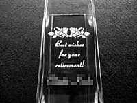 �uBest wihes for your retirement�A���O�v�𒤍������A��N�ސE�̃v���[���g�p�̃t�����[�x�[�X