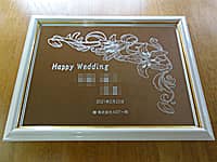 �uHappy wedding �V�Y�ƐV�w�̖��O �������̓��t�v���z���ɓ��������ɒ��������A�����j���p�̃E�F���J���{�[�h